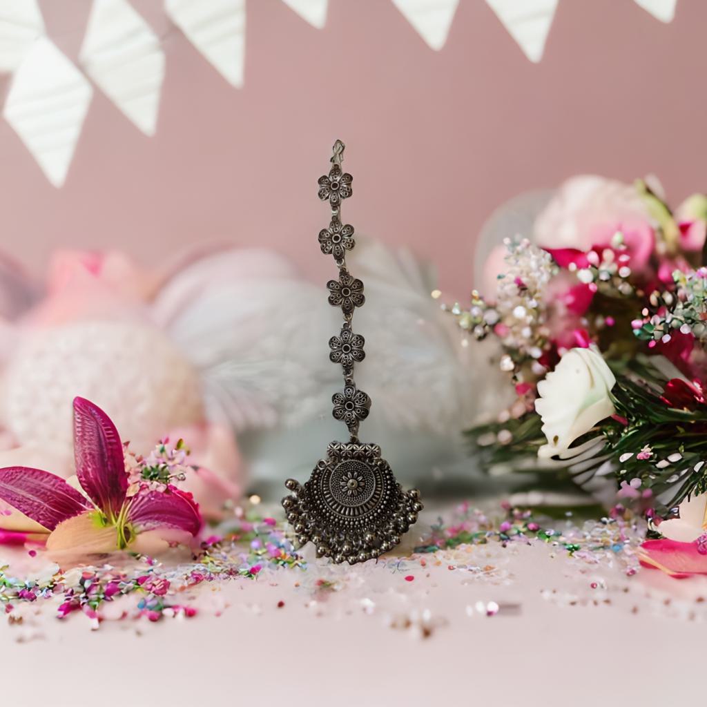 Padmaroop (PID-103)- Oxidised Maang Tikka