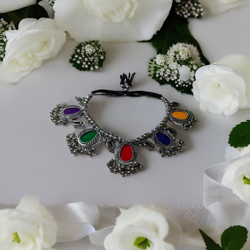 Padmaroop-Multicolored Choker